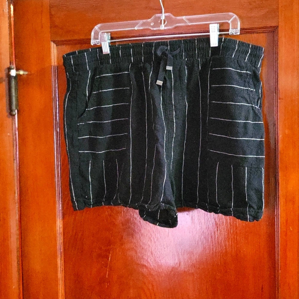 Black Canvas Shorts